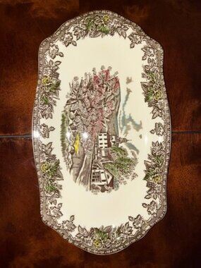 Johnson Brothers Friendly Village Oval Serving Platter "The Village Green"